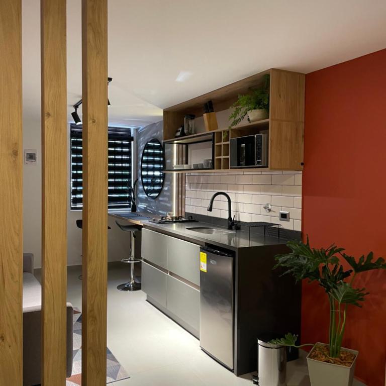 Agradable y moderno aparta estudio con aire acondicionado - Apartamento de 1 dormitorio - 25