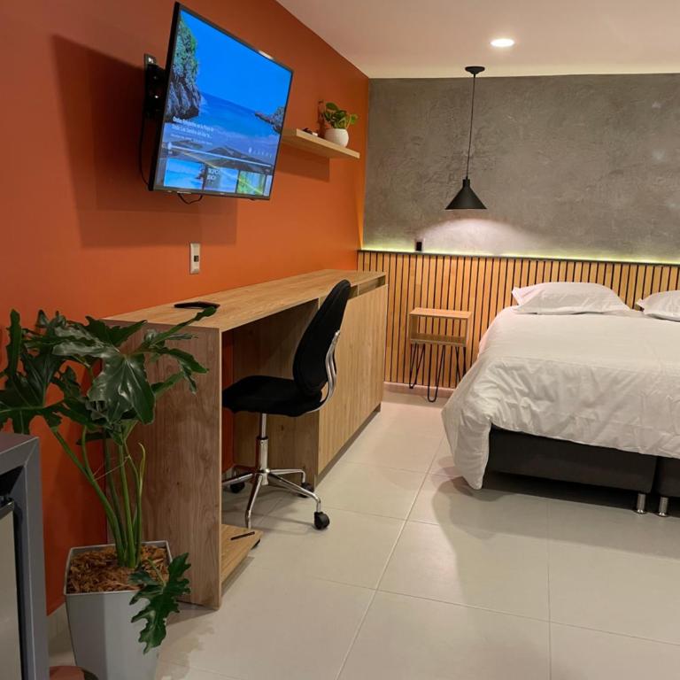 Agradable y moderno aparta estudio con aire acondicionado - Apartamento de 1 dormitorio - 27