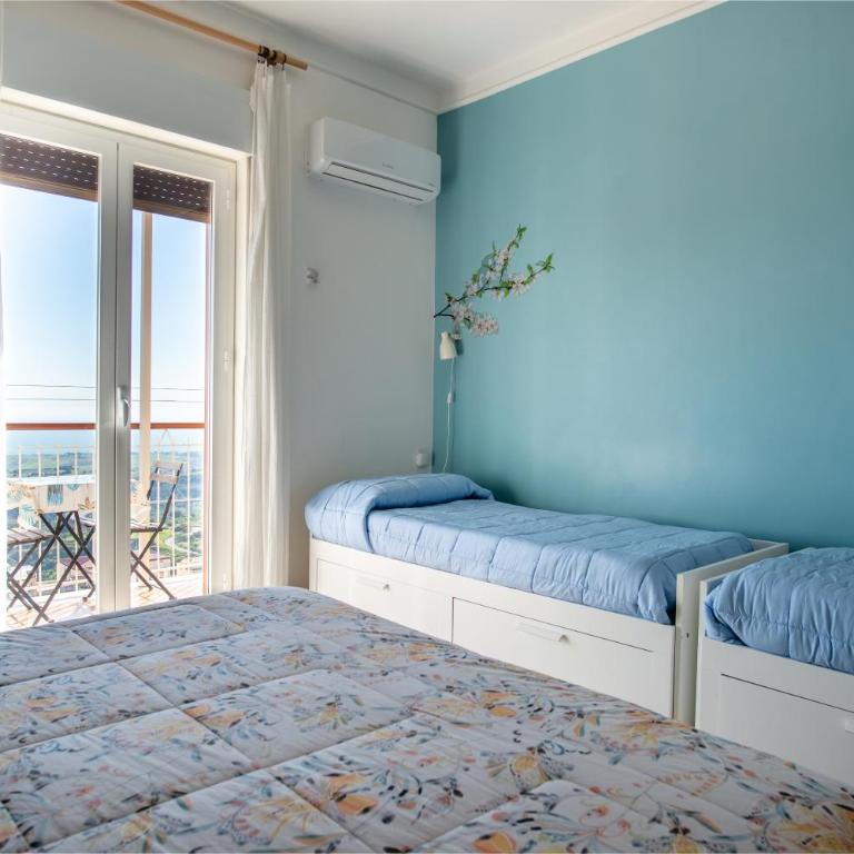B&B MiraValle Agrigento - Camera Quadrupla con Cucina, Balcone e Vista Mare - 15