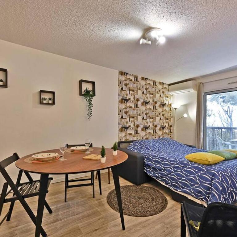 Les Comtadins - PARKING Gratuit - Balcon - Clim - Studio mit Balkon - 12