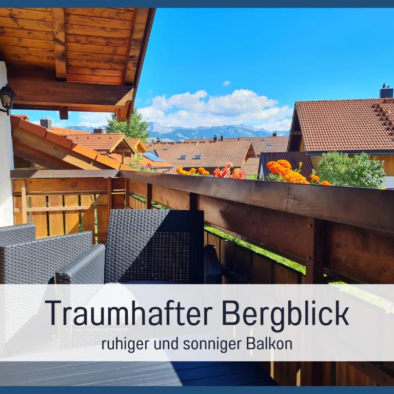 Toller Bergblick vom ruhigen Sonnenbalkon, nur 50m zum See & ÖPNV inklusive - Apartment mit Blick auf die Berge - 1
