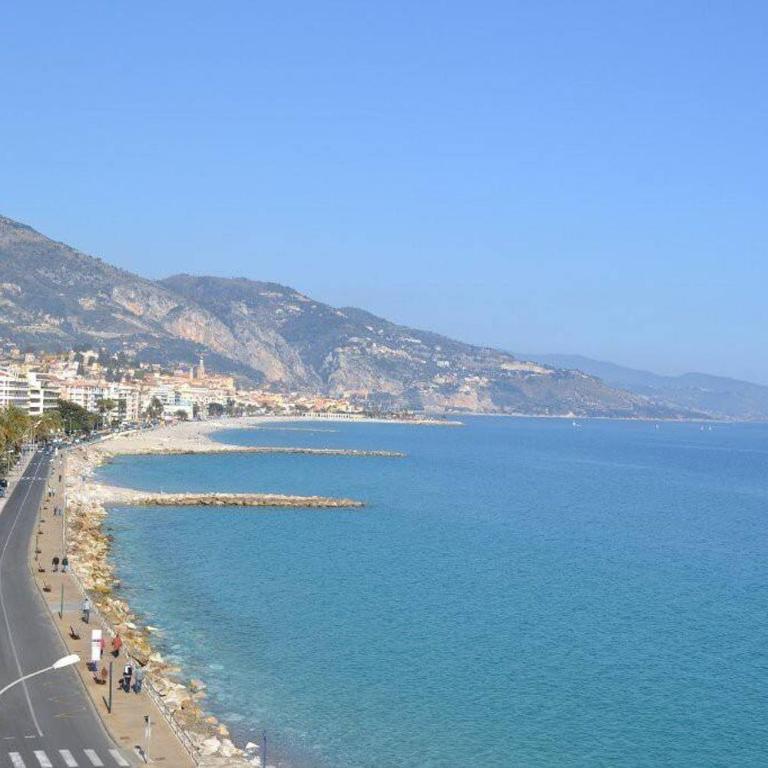 Menton front bord de mer Côte d'Azur Florentina sea view French Riviera proche Monaco Montecarlo superb studio - Studio - Vue sur Mer - 4