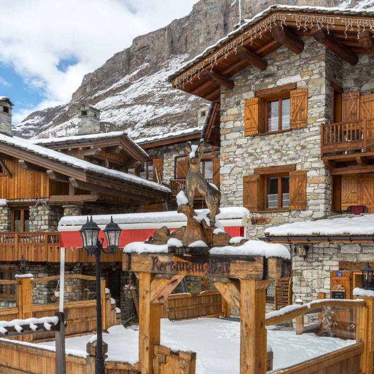 Duplex montagnard rustique avec cheminée, au vieux village de Val-d'Isère, au pied des pistes - FR-1-694-71 - Appartement - 11