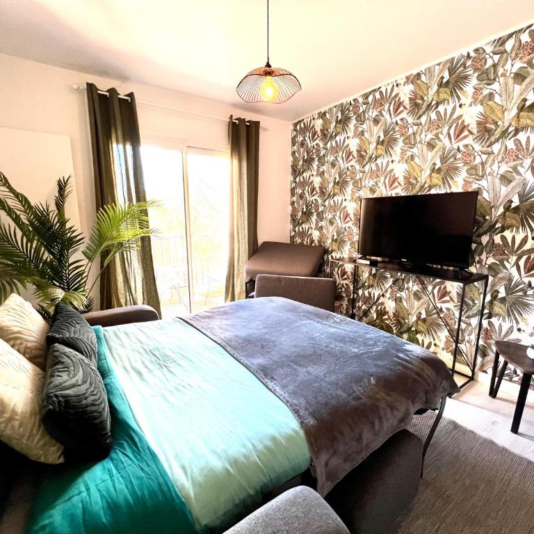 LE PRADO - Spacieux studio tout confort sur les hauteurs de Grasse - One-Bedroom Apartment - 1