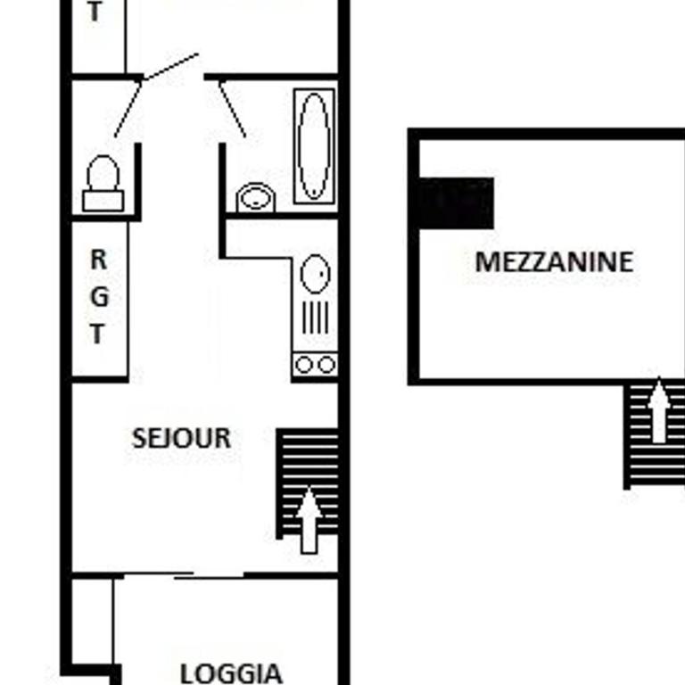 T2 Mezzanine 6 pers, Terrasse, Barbecue, Près de la plage - FR-1-81-196 - Apartamento (6 adultos) - 2