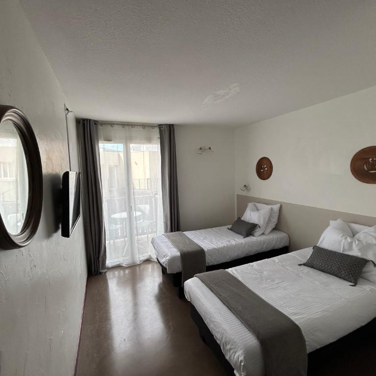 Logis Hotel De La Clape - Comfort Zimmer mit 2 Einzelbetten - 1