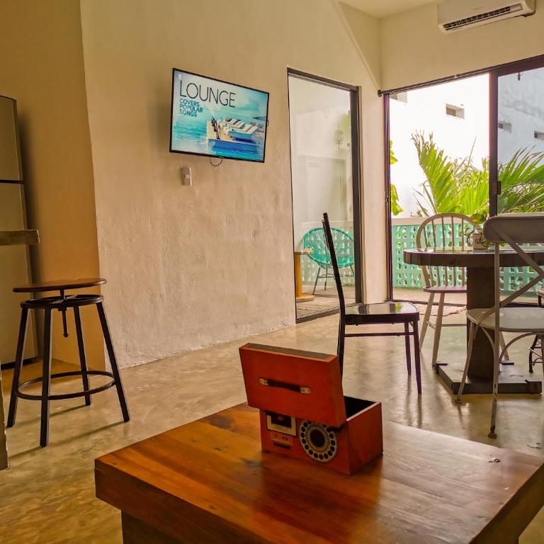 Les Suites Calle 2 by Galian - 350m from ADO bus terminal - Habitación Deluxe con 2 camas grandes - 5