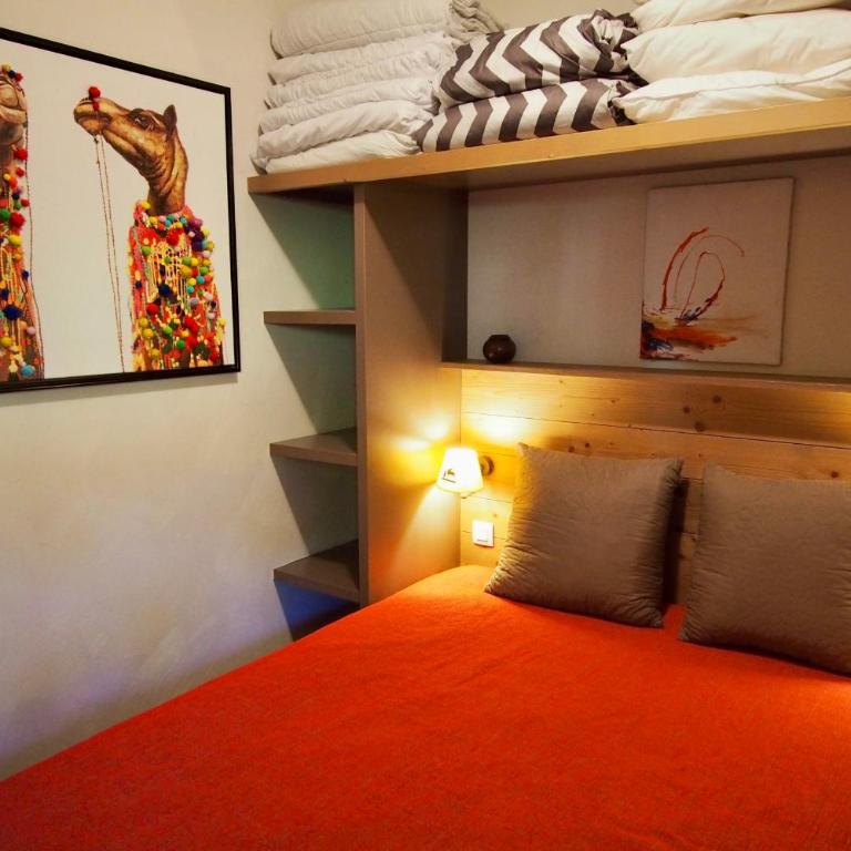 RisoulSki Antarès - Piscine et Sauna - Appartement 204 - 5 à 8 Personnes - 2e Étage - 34 m² - 1 Chambre - 7