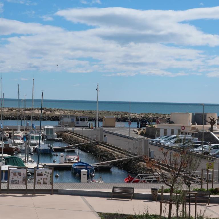 Studio Valras vue Port et Mer, Wi-Fi gratuit, Parking box fermés avec vélos inclus - Apartamento con vistas al mar - 6