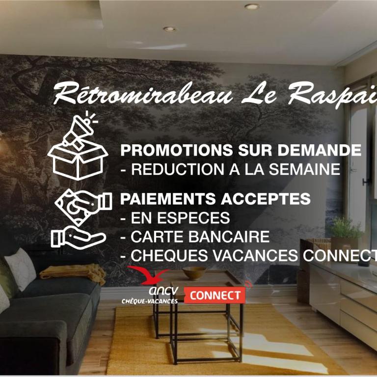 RétroMirabeau "Le Raspaïl" - 65m2 avec VUE - 2 CHAMBRES - 4 pers - COURS MIRABEAU HALLES GARE - EMPLACEMENT TOP - Chèques Vacances CONNECT - Apartamento de 2 dormitorios con vistas al jardín - 28
