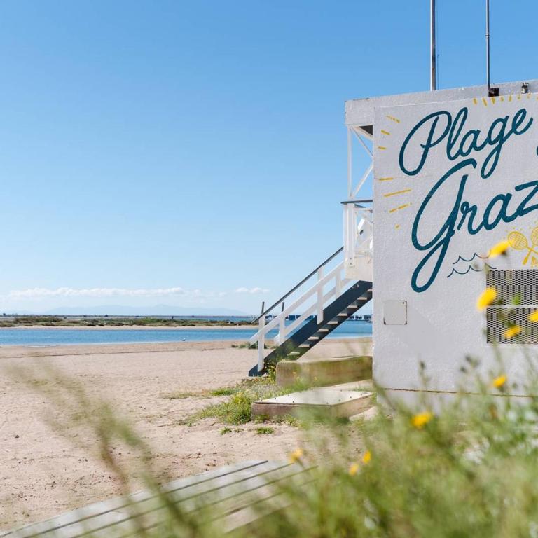 Superbe Pavillon à Gruissan avec Terrasse sur Plage, 2 Chambres, Parking et Wifi - FR-1-409A-20 - Villa - 15