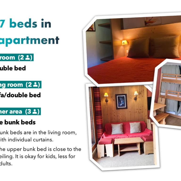 RisoulSki Antarès - Piscine et Sauna - Appartement 410 - 5 à 7 Personnes - 4e Étage - 34 m² - 1 Chambre - Vue sur Rue - 21