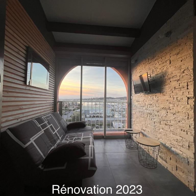 Belle vue, T2 Mezzanine vue port, 50 m de la plage de la conque - Appartement - 5