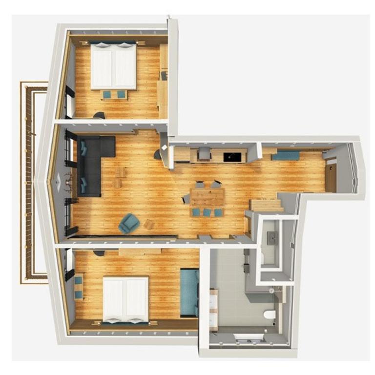 Riedbergerhorn - Gasthof & Ferienwohnungen in Bolsterlang - Apartment mit 2 Schlafzimmern - 9
