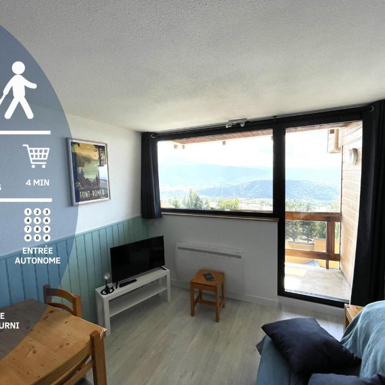 Studio Font Romeu - Chambre Double - Vue sur Montagne - 1