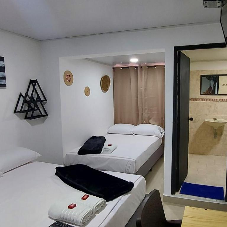Aparta Hotel la 80 Estadio - Habitación Doble - 2 camas - 1