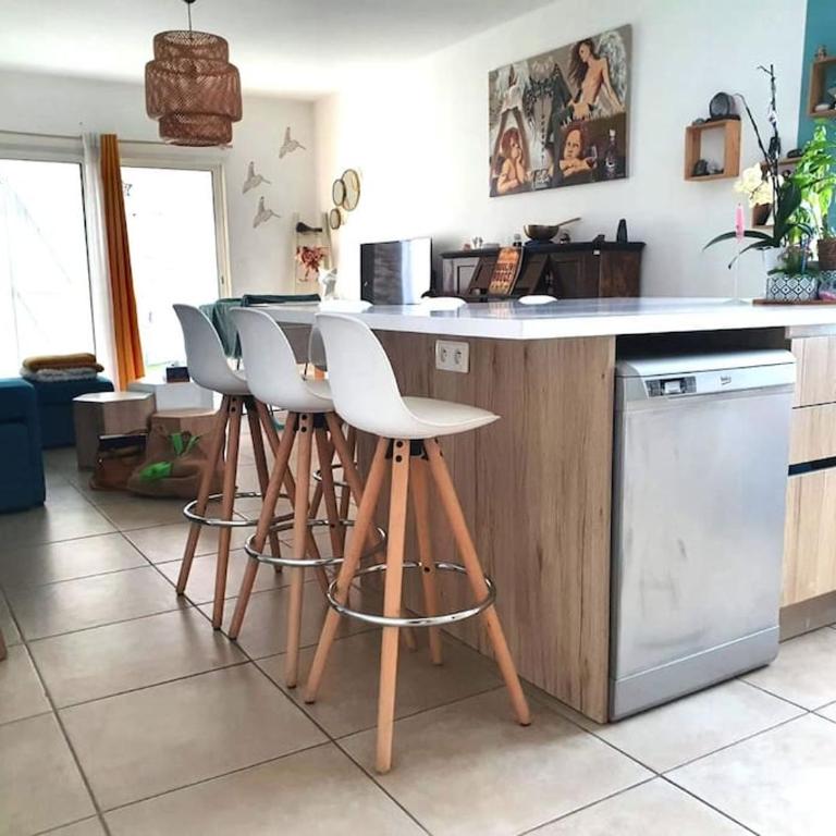 Appart pour 6personnes avec jardin la mer a pieds - Appartamento con 2 Camere da Letto - 3