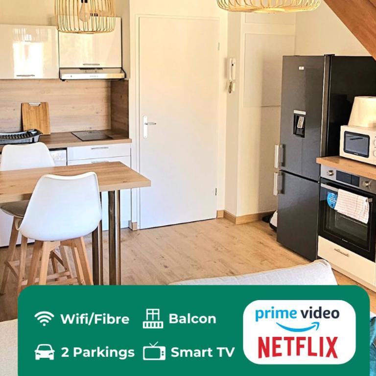 T3 Duplex Thonon Centre - Parking - Gare - Thermes - Two-Bedroom Apartment - 1