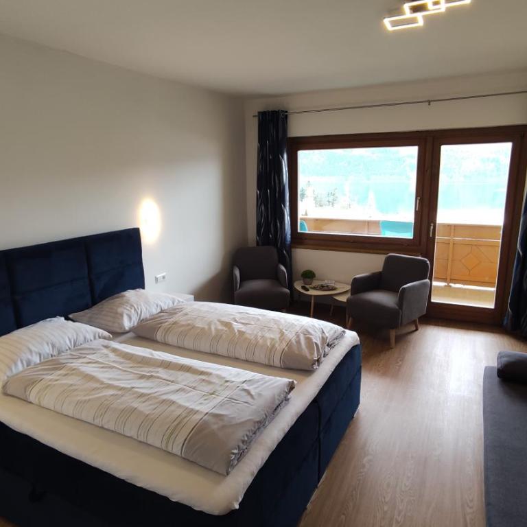 Pension zum Mühlrad - Familienzimmer mit Balkon und Seeblick - 5
