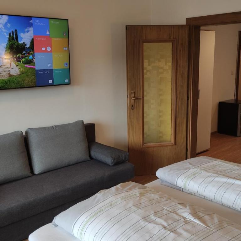 Pension zum Mühlrad - Familienzimmer mit Balkon und Seeblick - 4