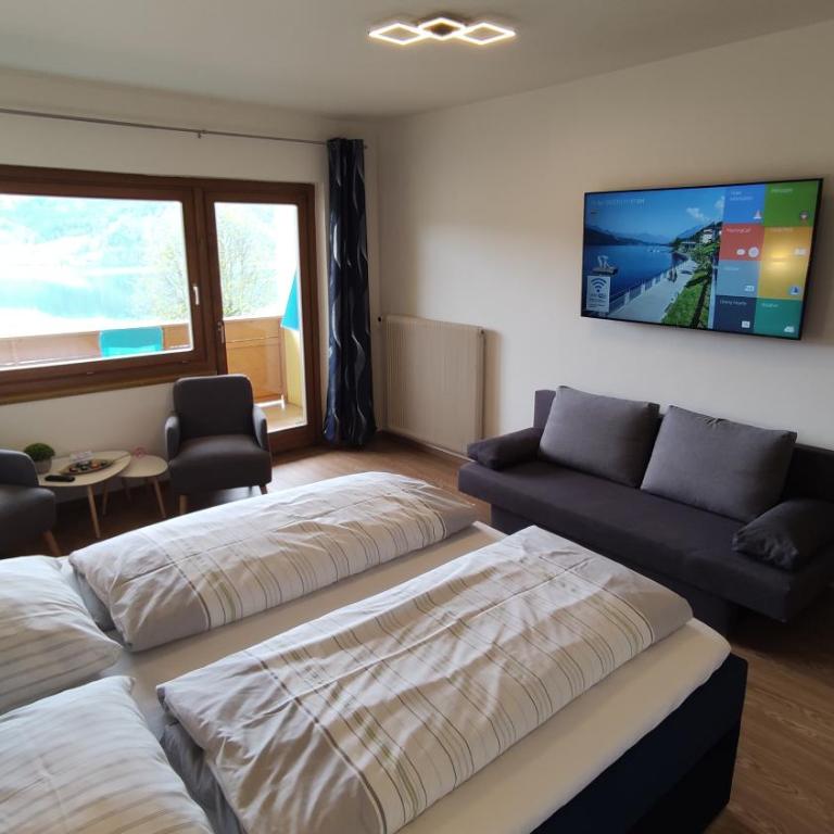 Pension zum Mühlrad - Familienzimmer mit Balkon und Seeblick - 6
