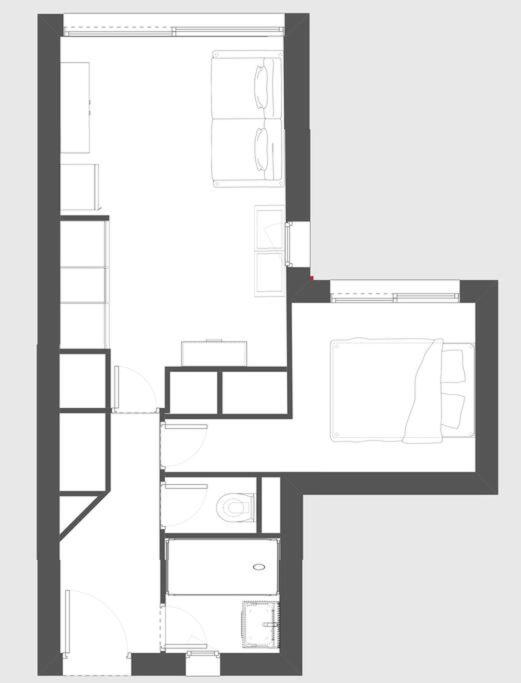 Appartement Cap Esterel 4/5 personnes - Apartment mit 1 Schlafzimmer - 27