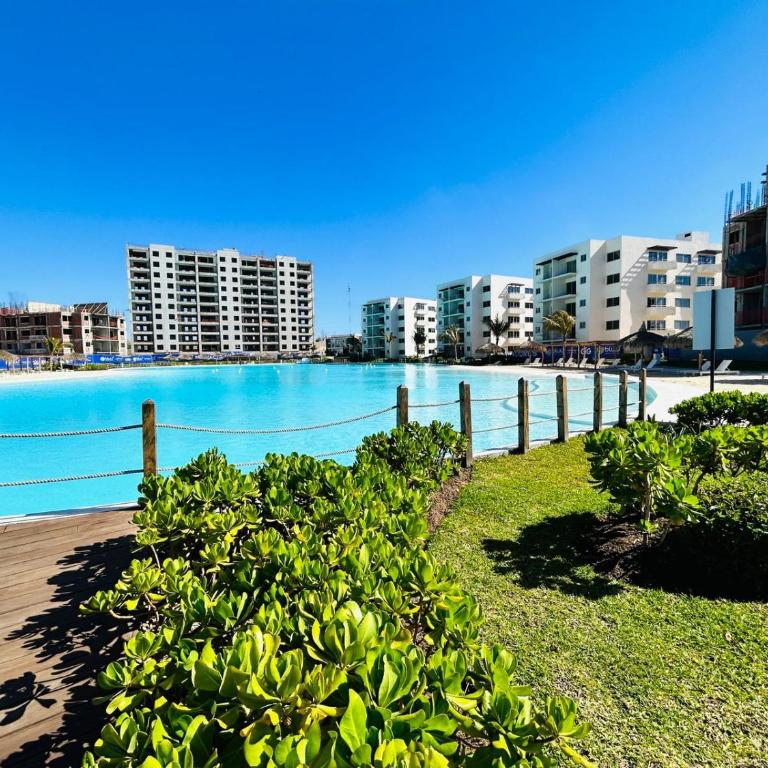 alberca tipo playa,10 min de la playa by G P S rentas - Two-Bedroom Apartment - 2