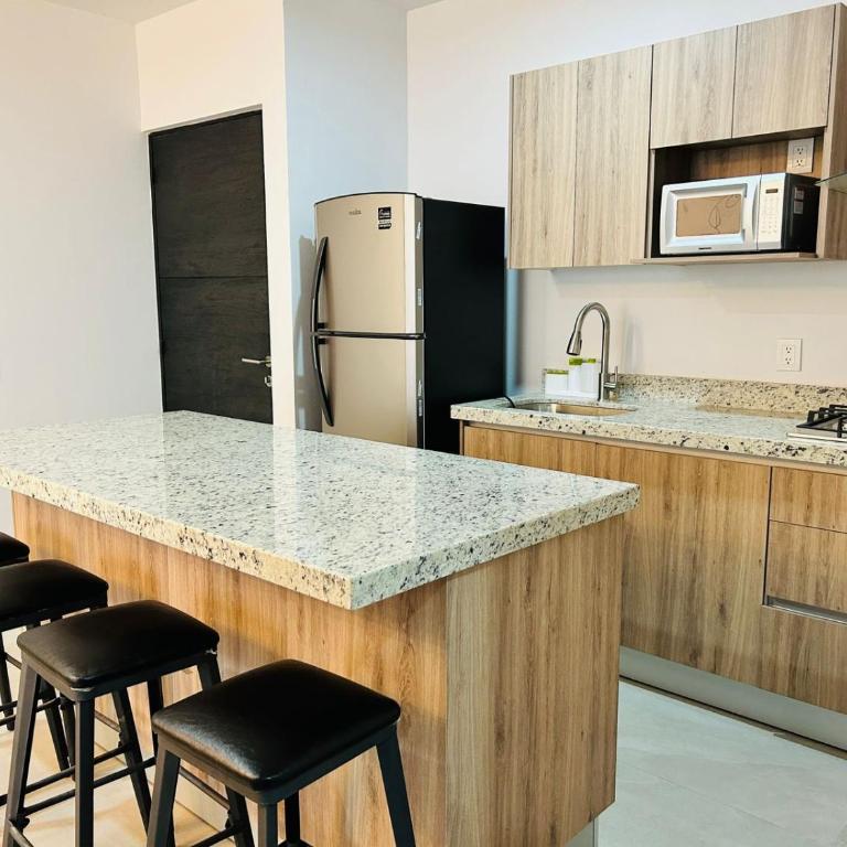 alberca tipo playa,10 min de la playa by G P S rentas - Two-Bedroom Apartment - 4