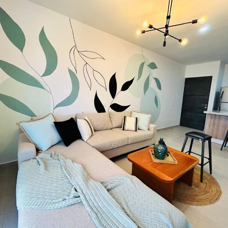 alberca tipo playa,10 min de la playa by G P S rentas - Two-Bedroom Apartment - 8