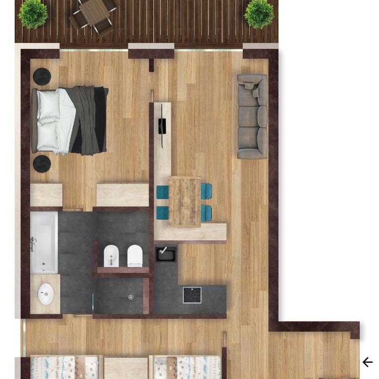 Movi Family Apart-Hotel ****s - Appartamento Standard con 2 Camere da Letto e con Balcone - 4