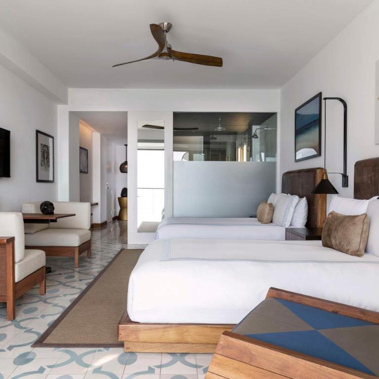 The Cape, A Thompson Hotel, by Hyatt - Habitación con vistas al mar y ducha accesible - 2 camas grandes - Adaptada para personas con discapacidad - 3