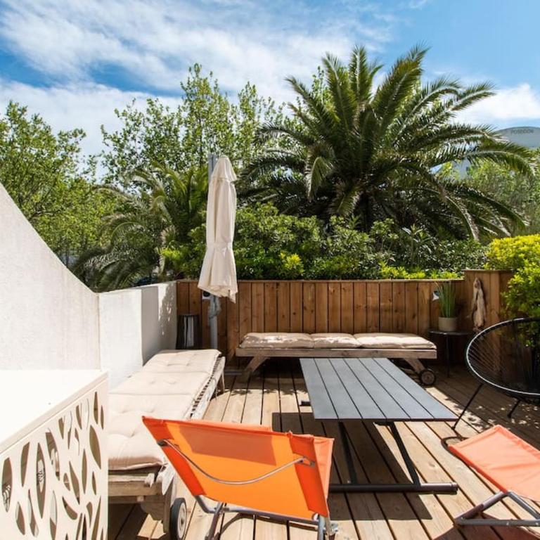 Le Murmure du Palmier * Mer à 2 min * Parking Privé * Terrasse - Apartment with Terrace - 27