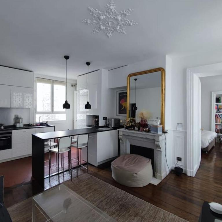 Air conditioning Paris central stylish apartment - One-Bedroom Apartment - 1