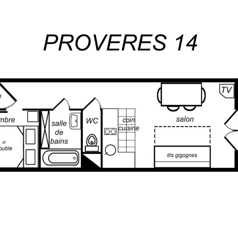 Confortable T2 pour 4 pers, animaux acceptés, balcon sud - FR-1-182-50 - Appartement (4 Adultes) - 2