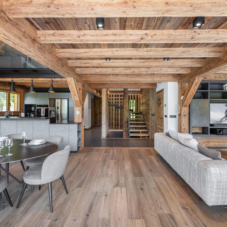Chalet Luxe 12 Pers. Face aux Pistes avec Skiroom, Garage, Salle de Sport et Services Inclus - Chalet 3 Chambres - 9