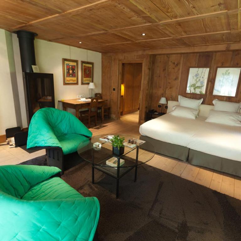Le Hameau Albert 1er - Relais & Châteaux - Chambre Triple Prestige avec Cheminée - La Ferme - 2