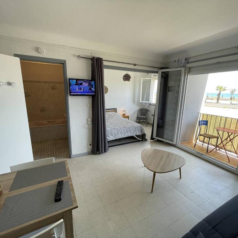 Studio 4 pers. en bord de mer avec balcon, parking et animaux admis à Saint-Cyprien. - FR-1-106-94 - Apartment - 4