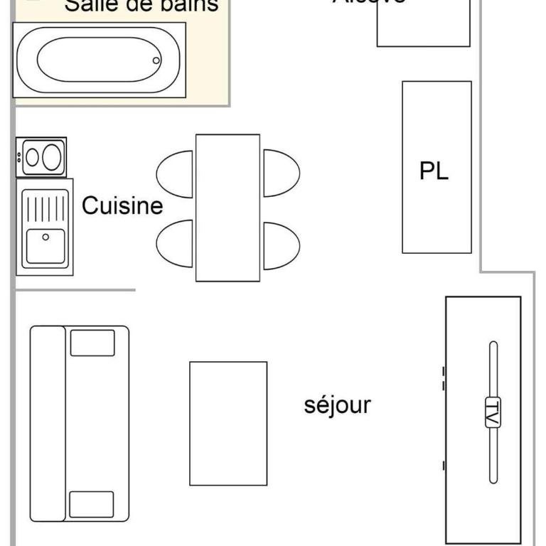 Studio cabine lumineux pour 4 aux Saisies, balcon plein sud - Appartement 1 Chambre - 9