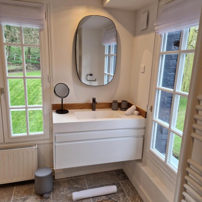Au Moulin Saint Nicol - Honfleur - Chambre 5 : Chambre Double avec Douche - Vue sur Jardin - 5