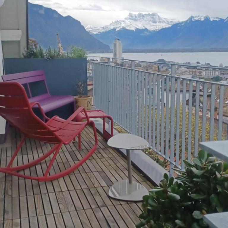 Loft la plus belle vue du lac Léman Montreux - Deluxe Apartment - 13