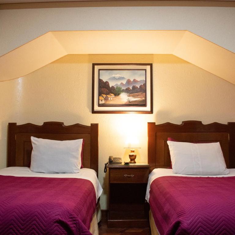 Hotel Diamante Azul - Habitación Doble Estándar - 2 camas - 1