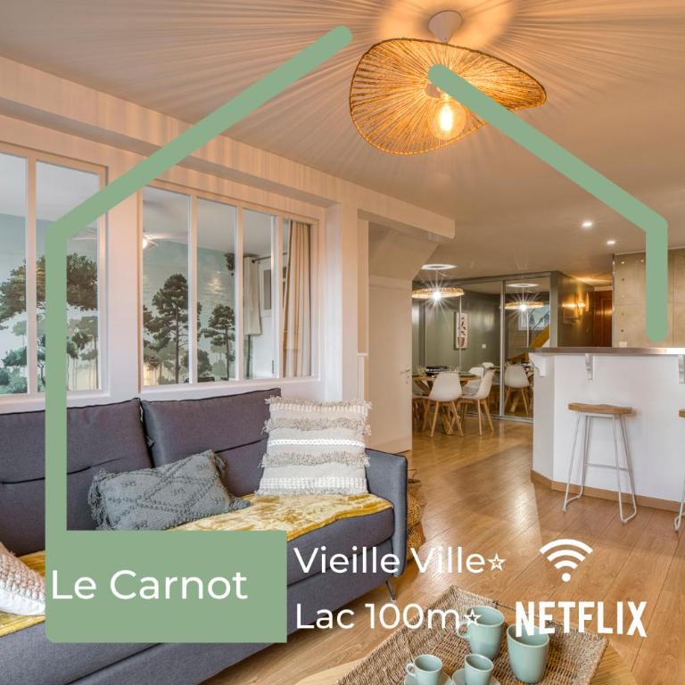 Le Carnot - MyCosyApart, Duplex Cœur de Ville et Lac, climatisé - Appartement 2 Chambres - 1