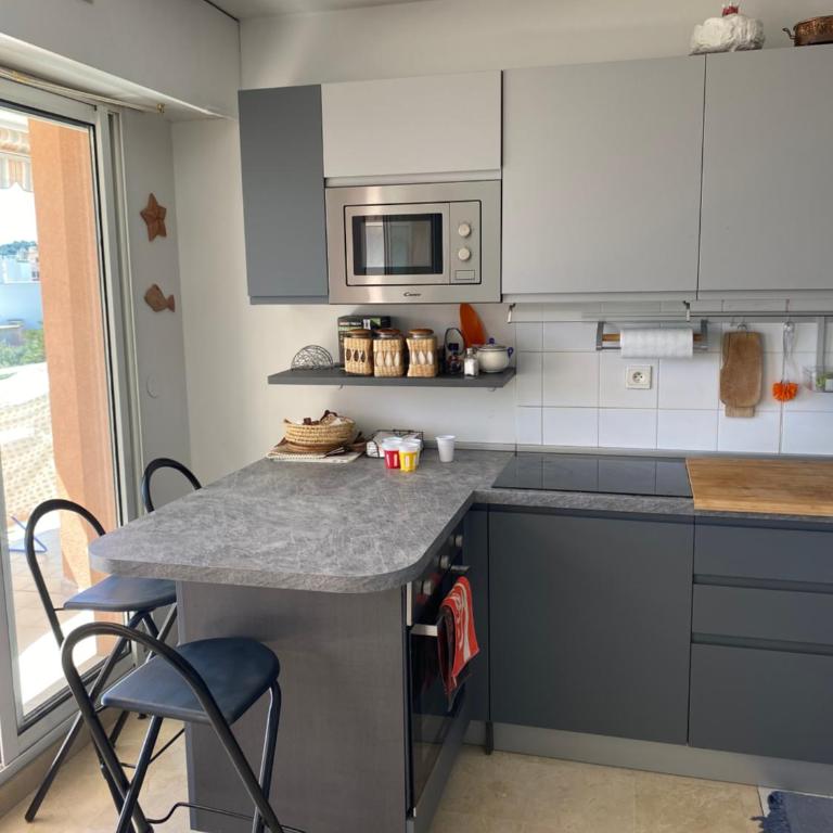 Cote Azur vista mare 50 m spiaggia - Appartement 1 Chambre - 30