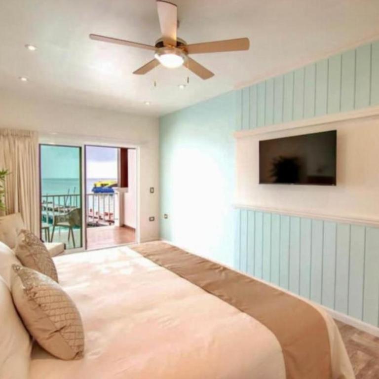 Apartasuite frente al mar en Isla Mujeres México - One-Bedroom Apartment - 9