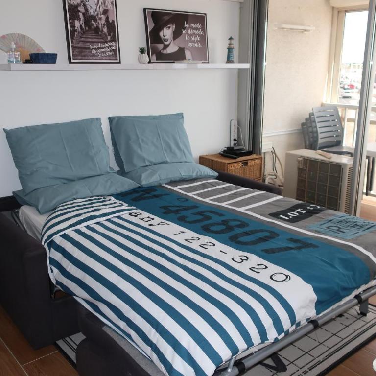 Studio Valras vue Port et Mer, Wi-Fi gratuit, Parking box fermés avec vélos inclus - Apartamento con vistas al mar - 14