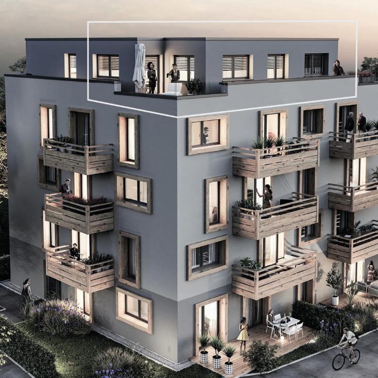 Apartment BergRoof - Two-Bedroom Penthouse with Balcony and Mountain View - 4