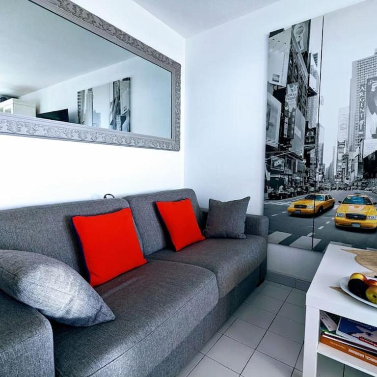 Appartement cosy, superbe vue mer, piscine. - Appartement 1 Chambre - 16