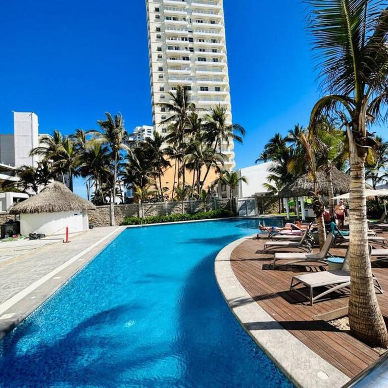 Lujoso departamento frente al mar/camino al mar - Two-Bedroom Apartment - 22