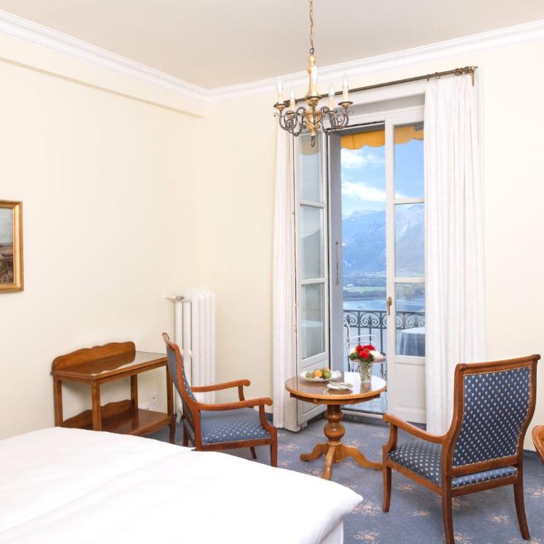 Hotel Victoria Glion - Standard Einzelzimmer mit Seeblick - 1