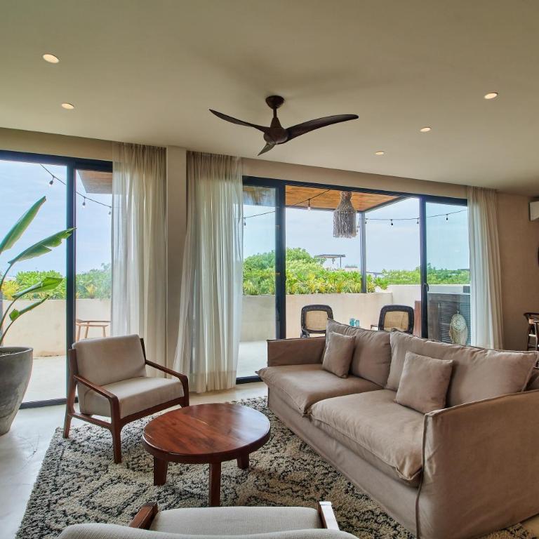 Bohochic Penthouse 3BDR x Pool x Jungle views - Apartamento de 3 dormitorios - 6